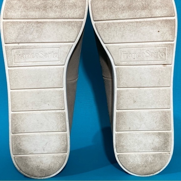 Franco Sarto Womens Boston Tan Suede Square-Toe SlipOn Casual Loafer Shoes SZ 10 - Picture 10 of 11